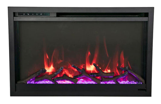 Amantii TRD 33″ Xtraslim Smart WiFi Electric Fireplace - Impressive Climate Control