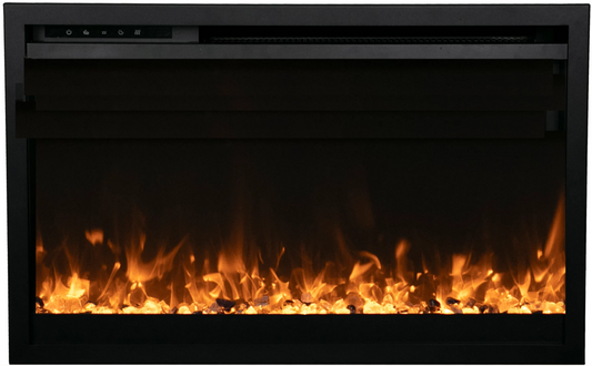 Amantii TRD Xtra Slim Smart Electric Fireplace - Impressive Climate Control