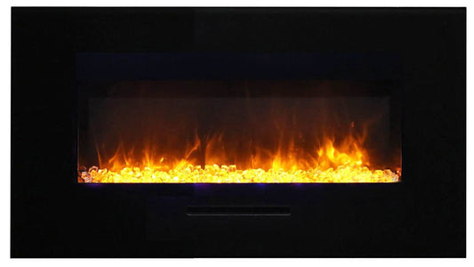 Amantii Wall - Mount Electric Fireplace WM - FM - 34 - 4423 - BG - Impressive Climate Control