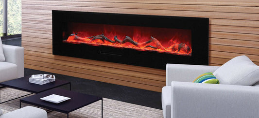 Amantii Wall - Mount Electric Fireplace WM - FM - 72 - 8123 - BG - Impressive Climate Control