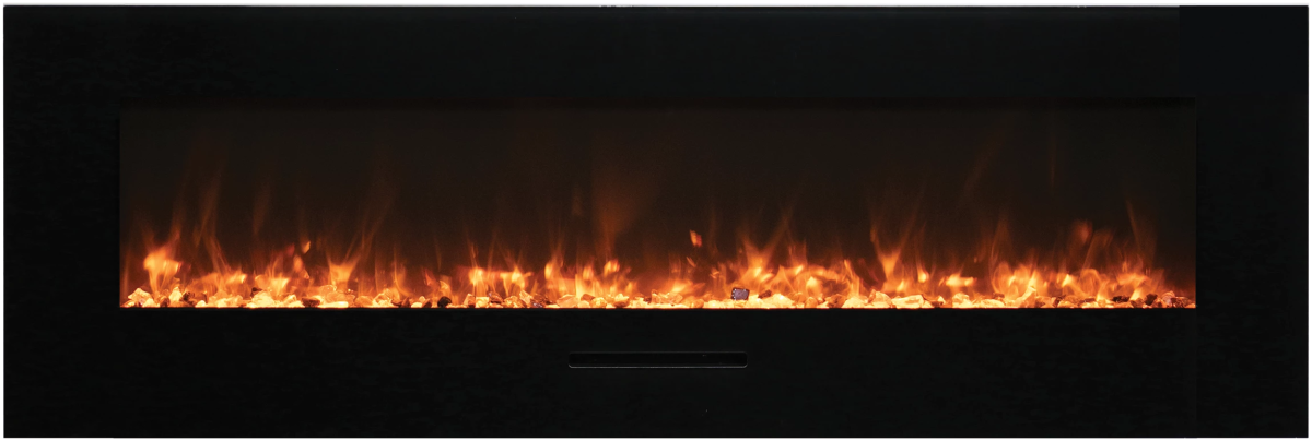 Amantii WM - FM - BG wall mount Electric Fireplace - Impressive Climate Control