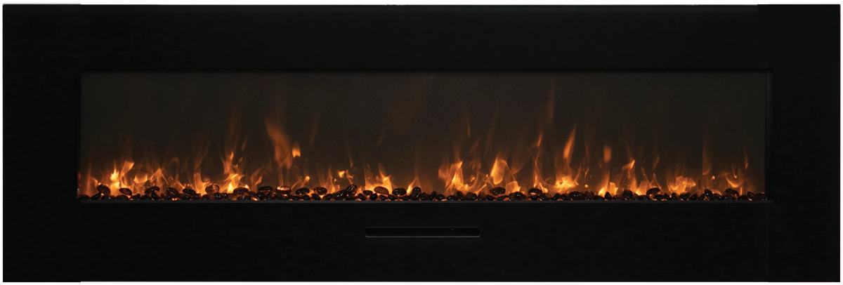 Amantii WM - FM - BG wall mount Electric Fireplace - Impressive Climate Control