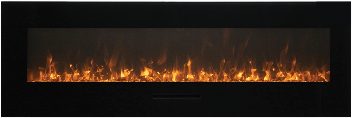Amantii WM - FM - BG wall mount Electric Fireplace - Impressive Climate Control