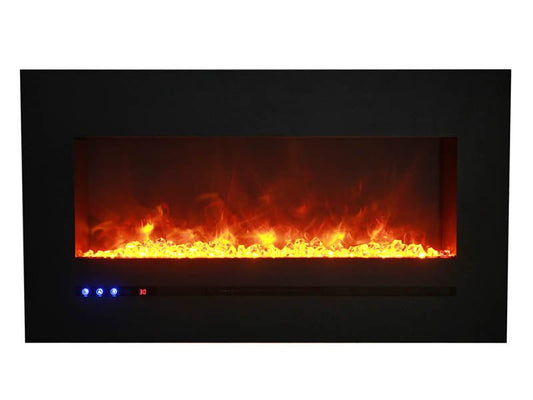 Amantii WM - FML - 60 - 6623 - STL Linear Electric Fireplace - Impressive Climate Control
