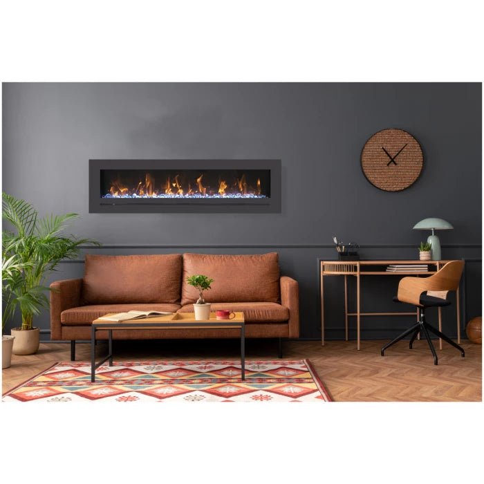 Amantii WM - FML - STL Linear Electric Fireplace - Impressive Climate Control
