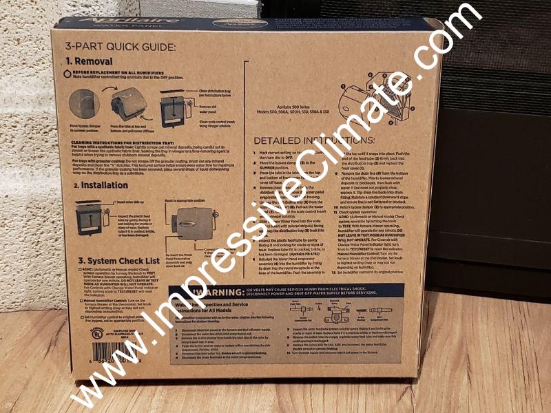Aprilaire - Water Panel 10 (2 - Pack) - Impressive Climate Control