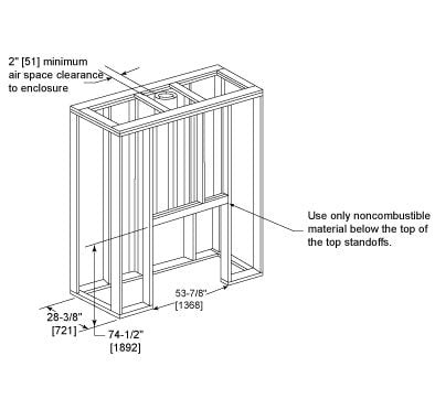 Castlewood ODCASTLEWD - 42 Outdoor Fireplace - Impressive Climate Control