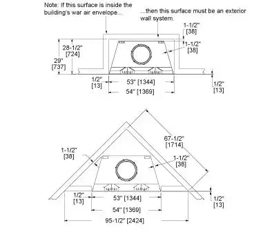 Castlewood ODCASTLEWD - 42 Outdoor Fireplace - Impressive Climate Control