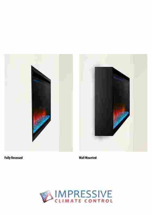 Electric Fireplace Scion Trinity 55" - Impressive Climate Control