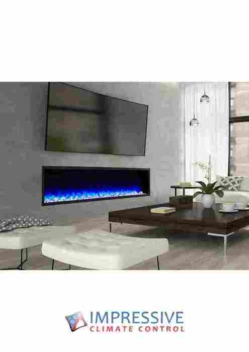 Electric Fireplace SimpliFire Scion 78" - Impressive Climate Control
