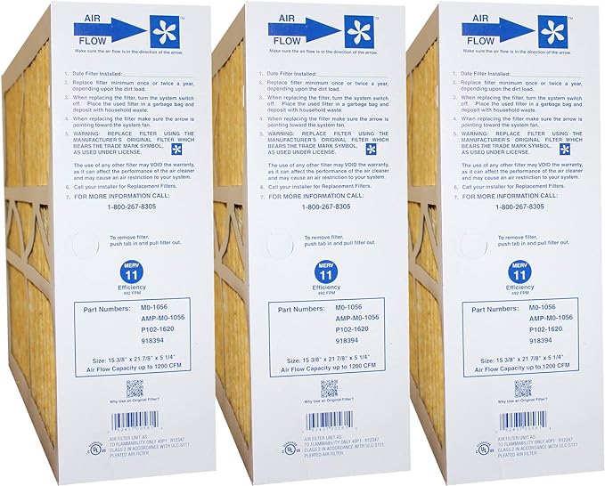 Electro - Air M2 - 1056 20"x20"x5" MERV11 (3 - PACK) - Impressive Climate Control