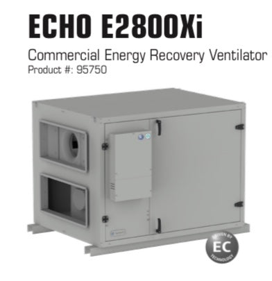 Fantech ECHO E2800Xi ERV - Commercial - Impressive Climate Control