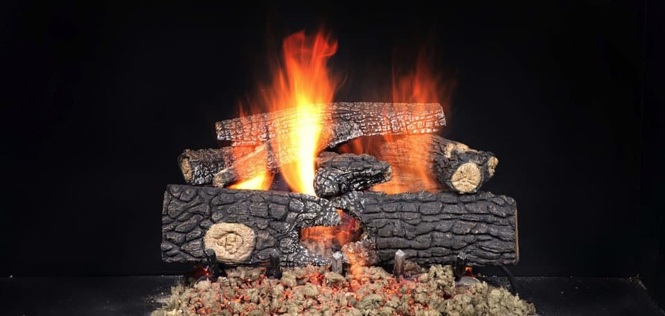 Fireside Realwood Outdoor Gas Log Sets - Impressive Climate Control