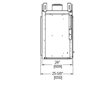Fortress 36 Indoor/Outdoor See - Through Fireplace - Impressive Climate Control
