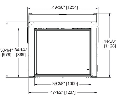 Fortress 36 Indoor/Outdoor See - Through Fireplace - Impressive Climate Control