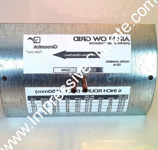 GREENTEK RD - 6 | 6″ Rigid Duct Air Flow Grid - Impressive Climate Control