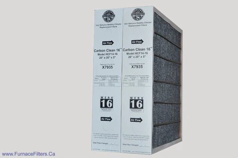 Healthy Climate HCF14 - 16 Filter 20" x 20" x 5", MERV16 (2 - PACK) - Impressive Climate Control