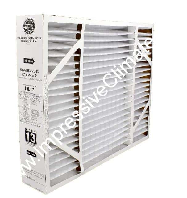 Healthy Climate HFC20 - 13 (19L17) Media Filter 20 x 25 x 5 MERV13 (3 - PACK) - Impressive Climate Control