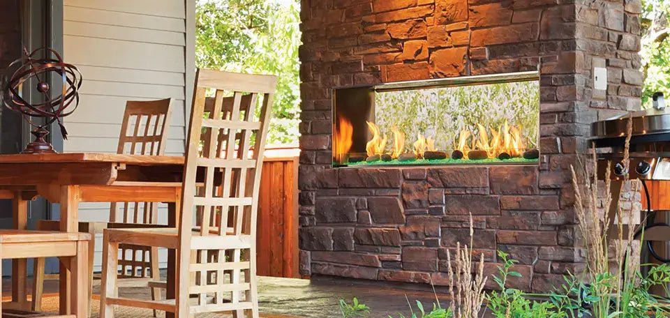 HHT ODLANAIG - 48 Lanai 48 Outdoor Linear Fireplace - Impressive Climate Control