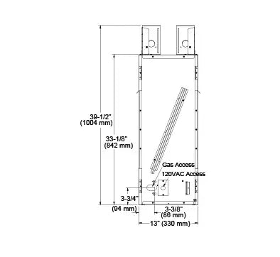 HHT ODLANAIG - 48 Lanai 48 Outdoor Linear Fireplace - Impressive Climate Control