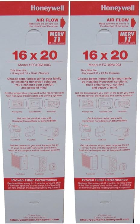 Honeywell Air Filter MERV 10 FC100A1003 (2 - Pack) - Impressive Climate Control