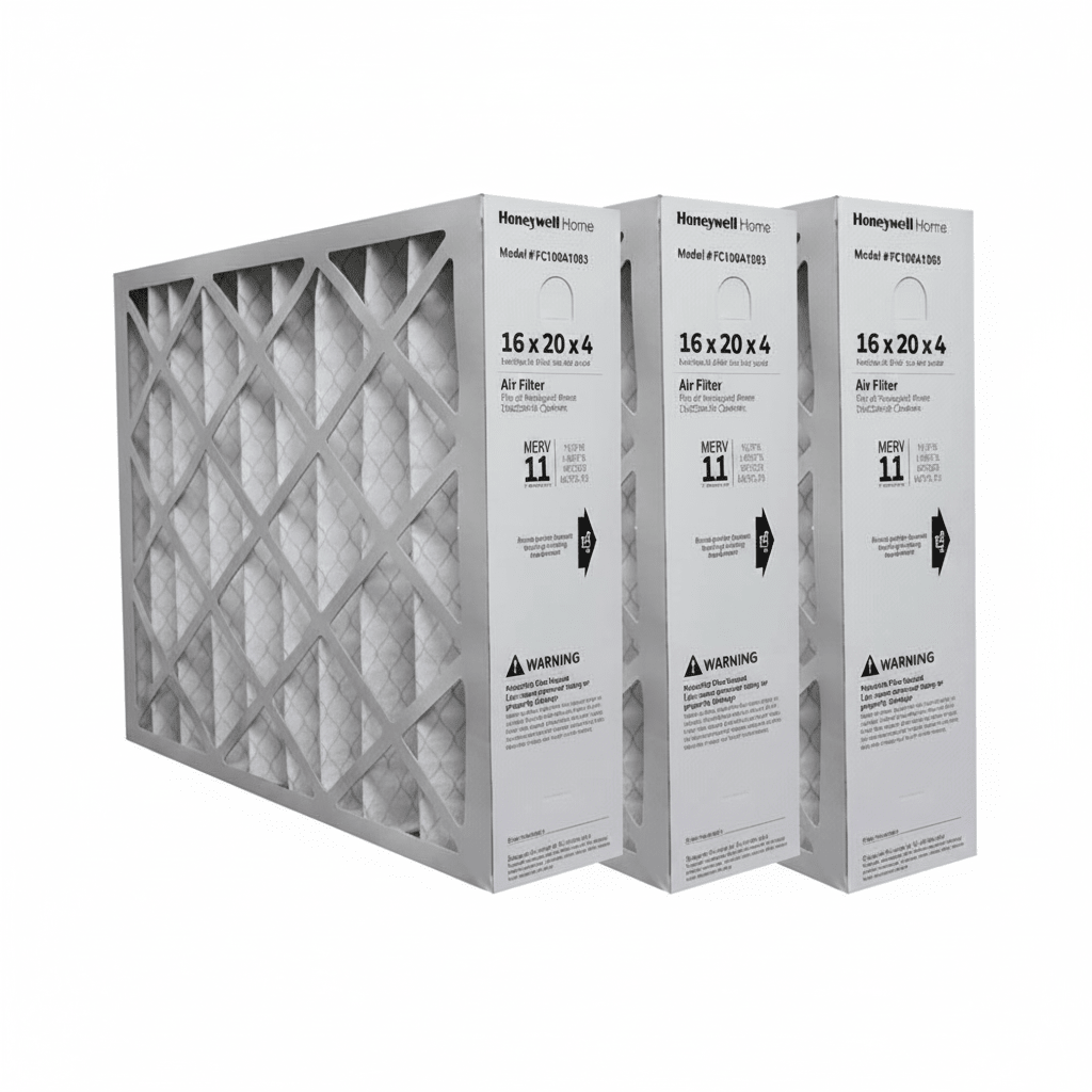Honeywell FC100A1003 Air Filter 16" x 20" x 4" MERV 11 (3-PACK) - Impressive Climate Control