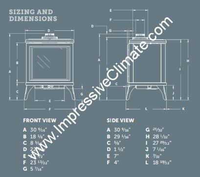 Kingsman FDV200S Direct Vent Gas Stove - Impressive Climate Control