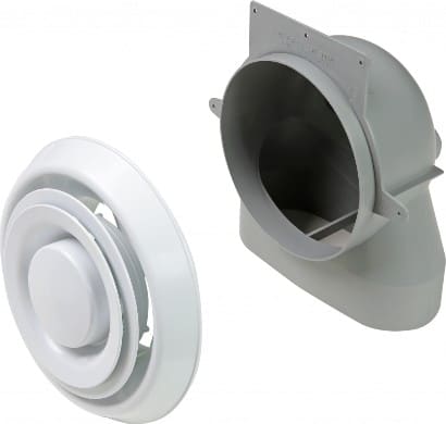 Lifebreath 99 - WF6 TechGrille Stack Head Elbow – 6″ (4 - PACK) - Impressive Climate Control