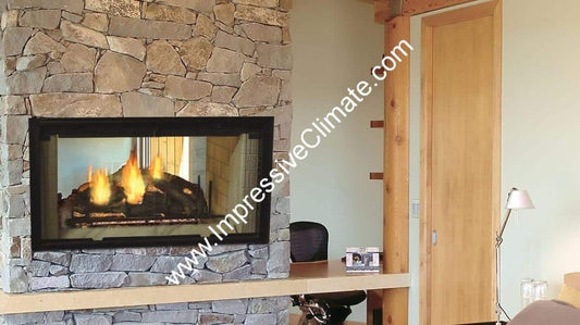 Majestic Designer Series 42 | See - Thru Single - Side Wood Fireplace - Impressive Climate Control