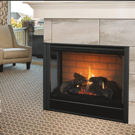 Majestic DV36IN Corner Gas Fireplace Left/Right Corner - Indoor - Impressive Climate Control