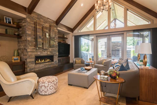 Majestic Echelon II 36 See - through | Multi - Sided Gas Fireplace - Impressive Climate Control
