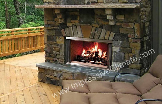 Montana 36 Outdoor Wood Fireplace - Impressive Climate Control