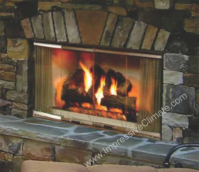 Montana 36 Outdoor Wood Fireplace - Impressive Climate Control