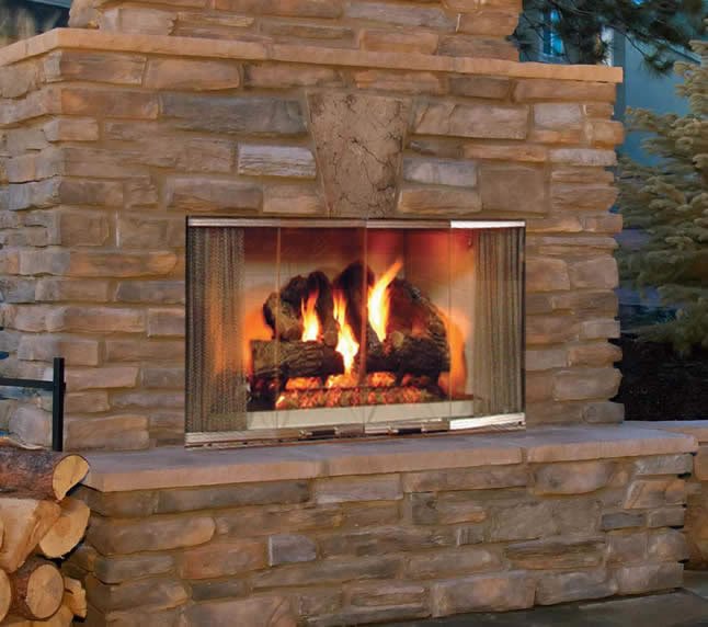 Montana 36 Outdoor Wood Fireplace - Impressive Climate Control