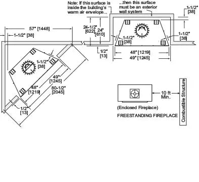 Montana 42 Outdoor Wood Fireplace - Impressive Climate Control