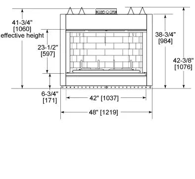 Montana 42 Outdoor Wood Fireplace - Impressive Climate Control