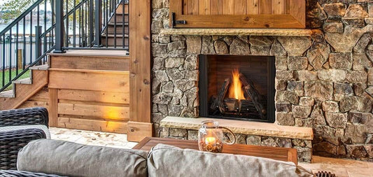 Outdoor Courtyard 42 Gas Fireplace - Impressive Climate Control
