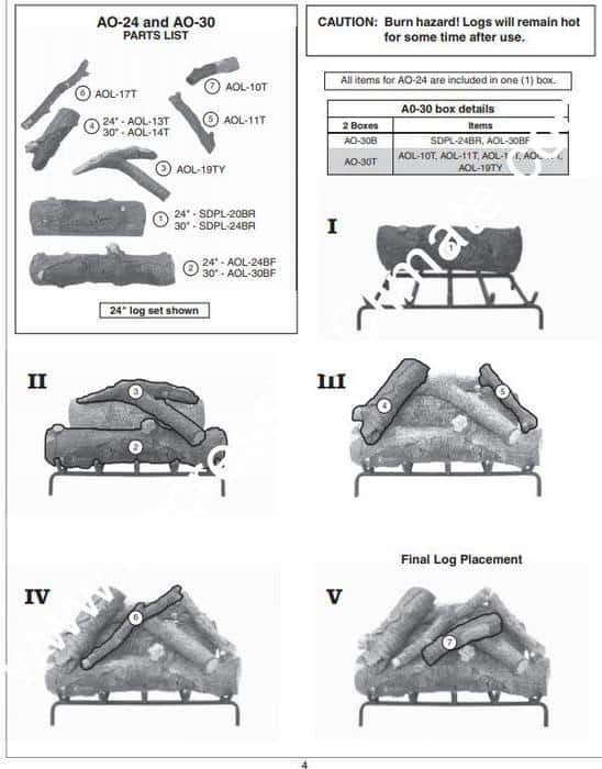 Peterson Real Fyre American Oak Logs - Impressive Climate Control