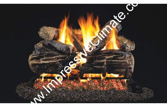 Peterson Real Fyre Charred Split 36 " Logs - Impressive Climate Control