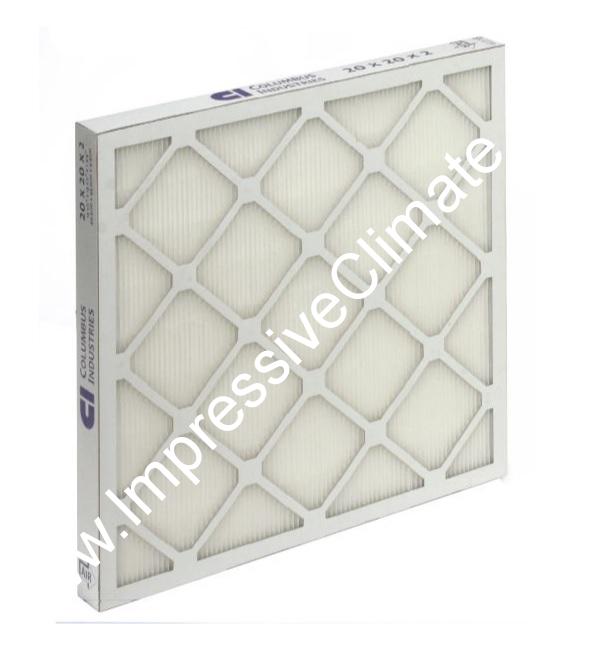 Pleated Air Filter 25 x 16 x 2 MERV15 101355 - 01 (2 - PACK) - Impressive Climate Control