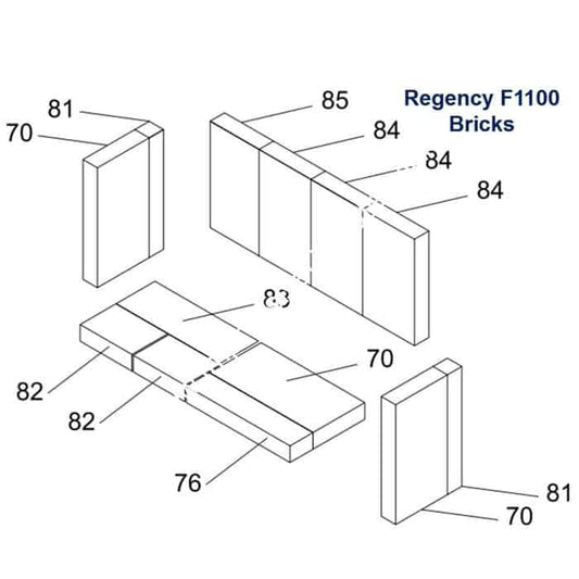 Regency Complete Brick Kit 073 - 960 Small Stoves - Impressive Climate Control