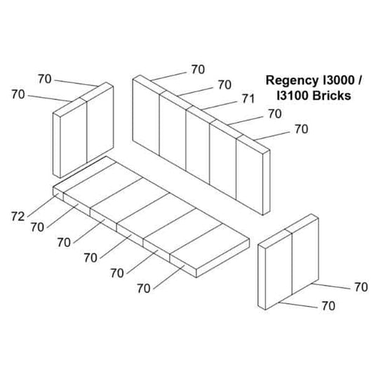 Regency Complete Brick Kit –Large Inserts 163 - 960 - Impressive Climate Control