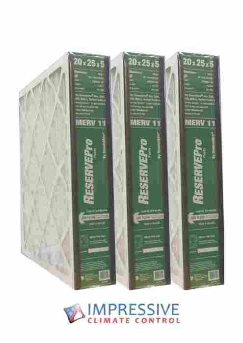 RESERVEPro Part No. 4551 by GeneralAire 20"x25"x5" MERV11 (3 - PACK) - Impressive Climate Control