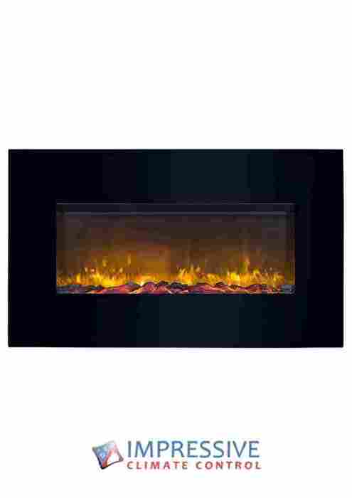 SimpliFire Wall - Mount Electric Fireplace 38" - Impressive Climate Control