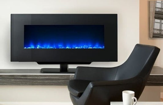 SimpliFire Wall - Mount Electric Fireplace - Impressive Climate Control