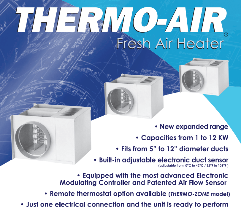 Thermolec In-Line 6" Electric Duct Heater - 1KW - Impressive Climate Control