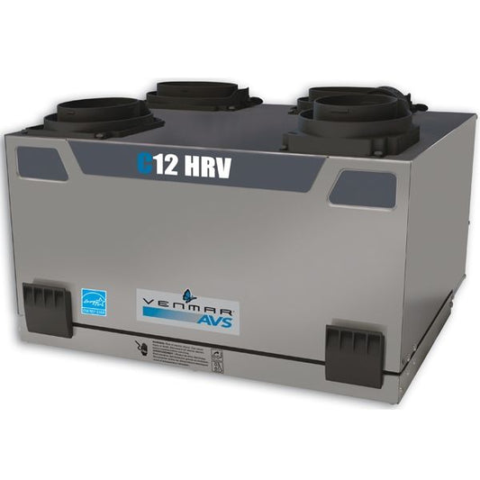 Venmar 41550 Side - Ports HRV - C Series C12 - Impressive Climate Control