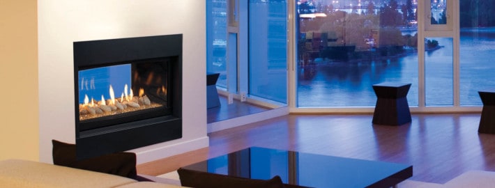 Echelon See-Thru Direct Vent Gas Fireplace by Majestic Products