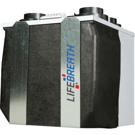 Fantech VHR70R-ES VHR - 70 CFM - Heat Recovery Ventilator HRV - Top Ports -  5-Inch Duct - Recirculation Defrost