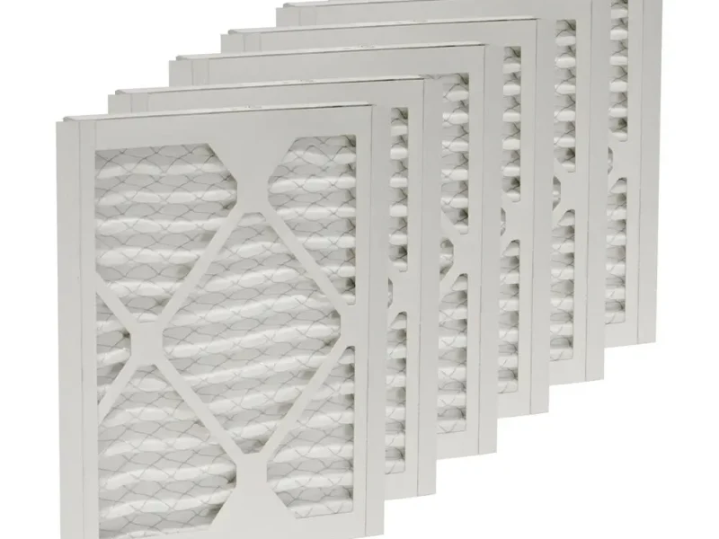 Replacement filter kit features 6 pleated air filters with MERV13 rating.
